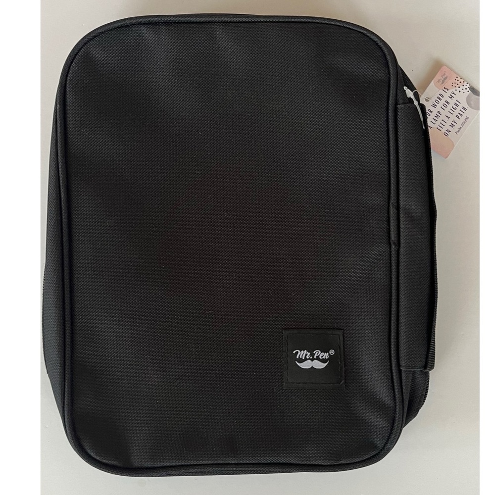 Mr. Pen Standard Black Bible Cover With Handle